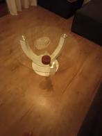 Glazen salontafel., Huis en Inrichting, Rond, Minder dan 50 cm, 50 tot 100 cm, Ophalen of Verzenden