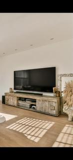 Houten TV-kast, Huis en Inrichting, Kasten | Televisiemeubels, Ophalen, Gebruikt, 200 cm of meer, Minder dan 100 cm