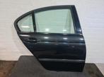BMW E46 Sedan Deur Rechts Achter Portier Zwart Compleet, Ophalen, Gebruikt, Deur, Achter