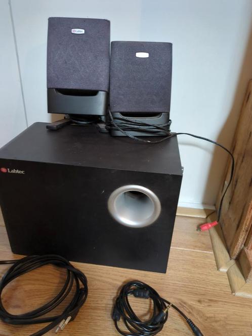 Speakers/Cinema set Labtec Arena 675 met sub, Computers en Software, Pc speakers, Gebruikt, Audiokanaal 5.1, Ophalen of Verzenden