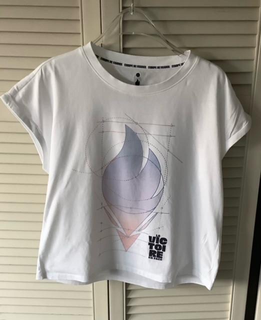 T-shirt Olympische Spelen Equipe France Maat L, Wit, Maat 42/44 (L), Ophalen of Verzenden, Zo goed als nieuw