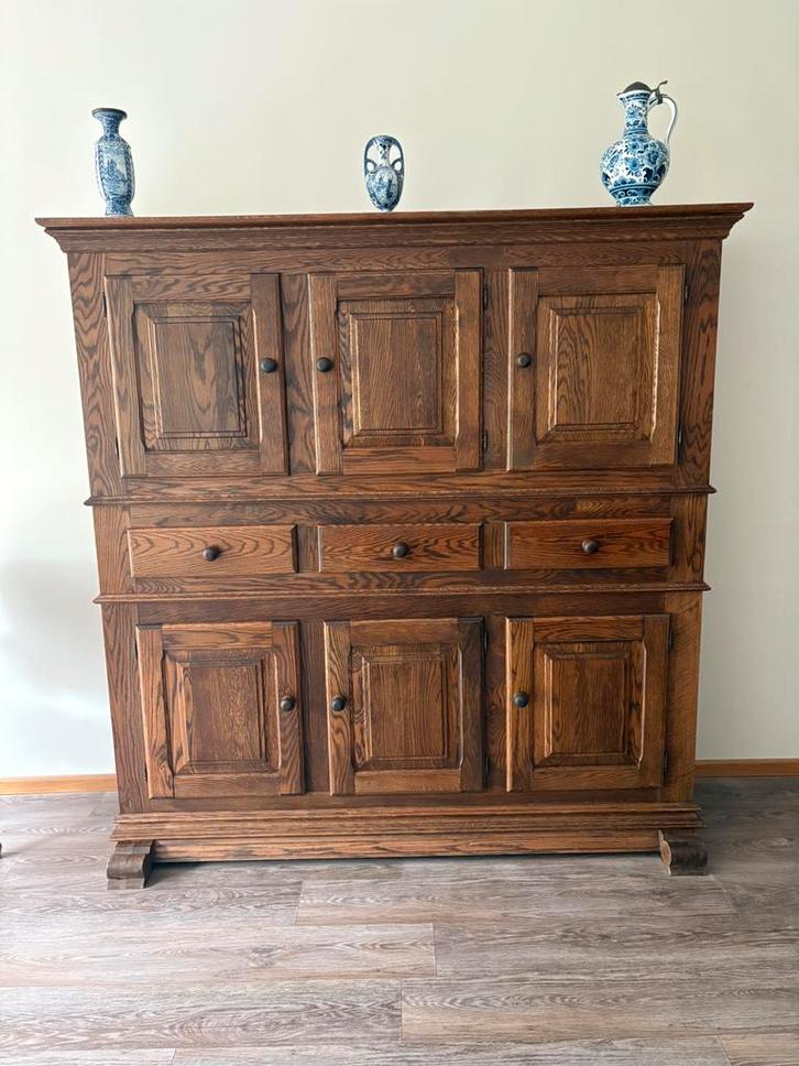 Mooie eiken houten kast, Antiek en Kunst, Antiek | Meubels | Kasten, Ophalen