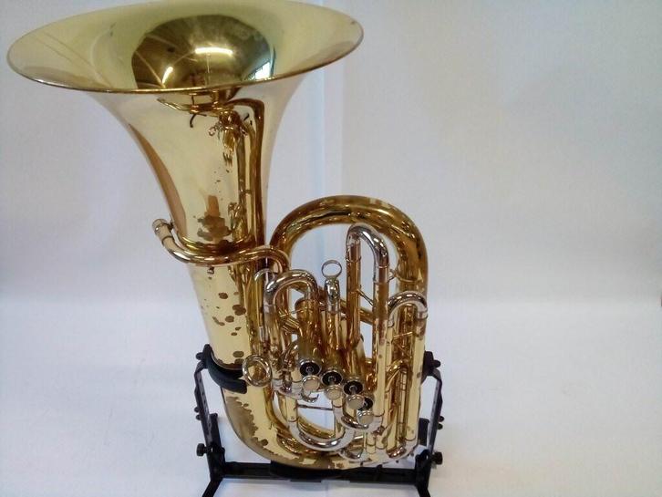 Gebruikte Bastuba F Kalison 5/4 gelakt, Muziek en Instrumenten, Blaasinstrumenten | Tuba's, Gebruikt, Overige typen, Ophalen