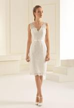 Prachtige ivoorkleurige Bianco Evento trouwjurk maat 36/38, Trouwjurk, Bianco Evento, Overige kleuren, Ophalen of Verzenden