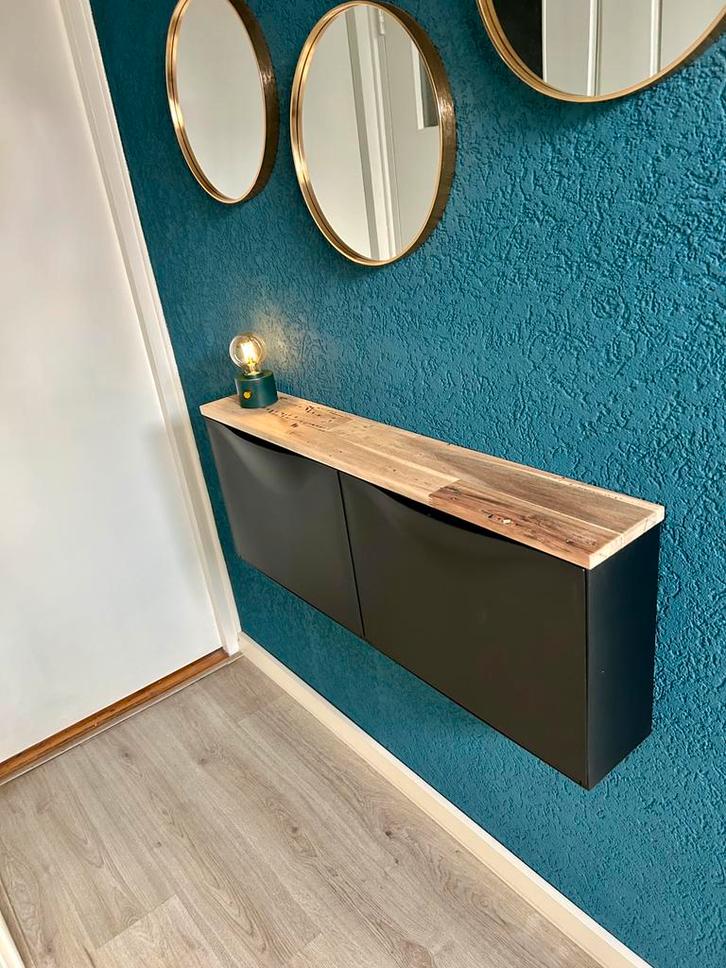 Plank voor op Trones schoenenkast Ikea teakhout, Huis en Inrichting, Kasten | Schoenenkasten, Zo goed als nieuw, Verzenden