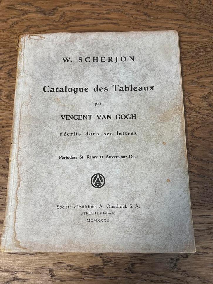 Catalogue des Tableaux par Vincent van Gogh 1932 W. Scherjon, Antiek en Kunst, Antiek | Boeken en Bijbels, Ophalen of Verzenden