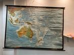 Grote Schoolkaart Australie / Oceanië op te hangen, Antiek en Kunst, Antiek | Schoolplaten, Ophalen, Aardrijkskunde