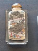 2 reverse painted chinese snuif flesjes snuifflesje, Antiek en Kunst, Ophalen of Verzenden