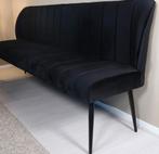 Eetkamer bank zwart velvet, Huis en Inrichting, Complete eetkamers, Ophalen, Gebruikt