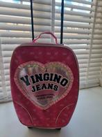 Vingino Jeans meidenkoffer, Sieraden, Tassen en Uiterlijk, Koffers, Ophalen, Uitschuifbare handgreep, Gebruikt, Hard kunststof