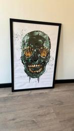 Doodskop Schilderij, Huis en Inrichting, Woonaccessoires | Schilderijen, Tekeningen en Foto's, Ophalen, Nieuw, Schilderij, 75 cm of meer
