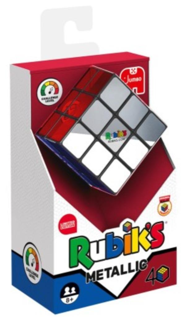 Rubik's Metallic Cube 3x3, Hobby en Vrije tijd, Gezelschapsspellen | Bordspellen, Nieuw, Ophalen of Verzenden