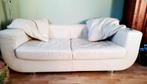Leren loungebank, gebroken wit., Huis en Inrichting, Banken | Bankstellen, Gebruikt, 150 tot 200 cm, Tweepersoons, Ophalen of Verzenden