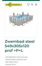 Groot zwembad, 200 tot 300 cm, Zo goed als nieuw, 400 cm of meer, Rechthoekig