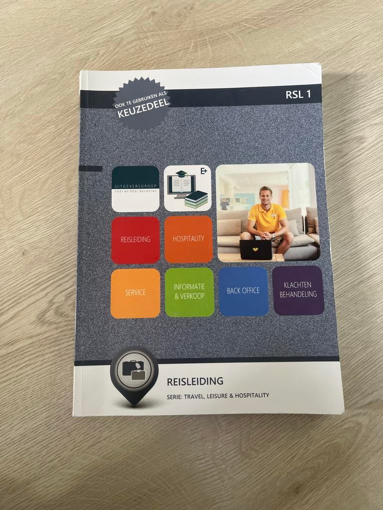 Lesboek Reisleiding/Standplaatshost MBO, Boeken, Verzenden, Zo goed als nieuw, Vakgebied of Industrie