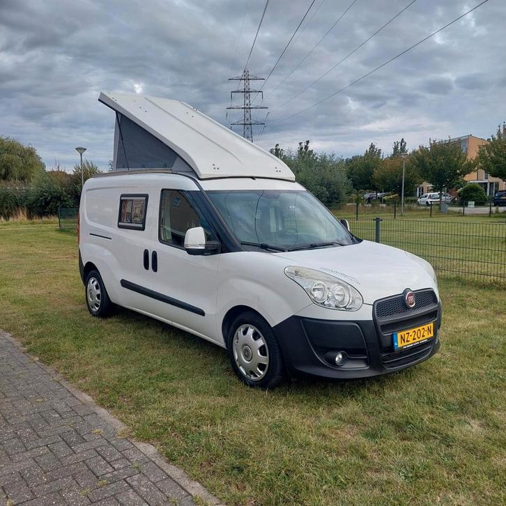 COMPACTE FIAT DOBLO# 6 ZIT+2 SLAAPPLAATSEN #TOP INBOUW#EURO5, Caravans en Kamperen, Campers, Bedrijf, tot en met 2, Buscamper of Camperbus
