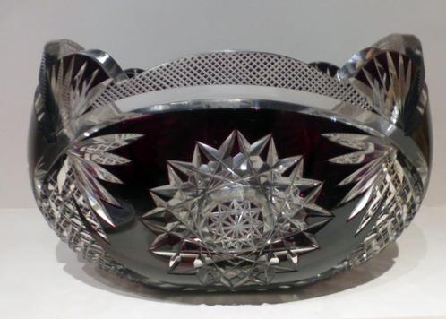 Zeldzame Boheems geslepen Kristallen bloemen vaas uit de jar, Antiek en Kunst, Antiek | Glas en Kristal, Ophalen of Verzenden