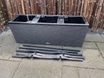 Plantenbak Lechuza Trio Cottage Antraciet wicker, Ophalen, Kunststof, Gebruikt, 60 tot 100 cm