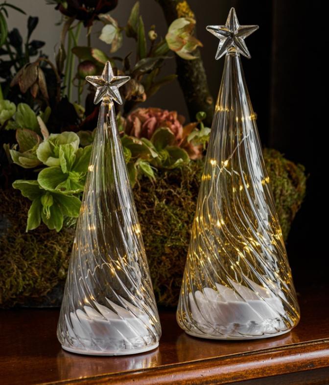 Sirius Wave kerstboom Kerst glas NIEUW 10 LED lampjes, Diversen, Kerst, Nieuw, Ophalen of Verzenden