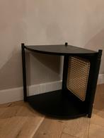 Sidetable nachtkastje met rotan bedside table top with rotan, Ophalen of Verzenden, Zo goed als nieuw, Minder dan 45 cm