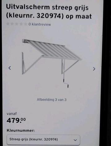 Uitvalscherm  maatwerk van Gamma.  beschikbaar voor biedingen