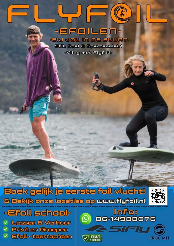 Efoil les Gelderland zuid & noord Limburg, Watersport en Boten, Wingsurfen, Nieuw, Wingsurfset, Ophalen