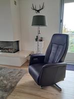 De Toekomst elektrische relaxfauteuil donkerpaars leer, Ophalen, Minder dan 75 cm, Leer, Zo goed als nieuw