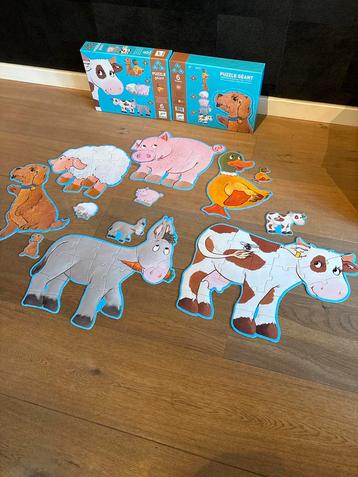 Djeco 6x Dieren Puzzel beschikbaar voor biedingen