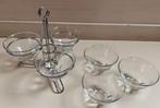 Serveer schalen van glas voor nootjes-borrelhapjes-snacks, Gebruikt, Ophalen of Verzenden, Overige stijlen, Glas