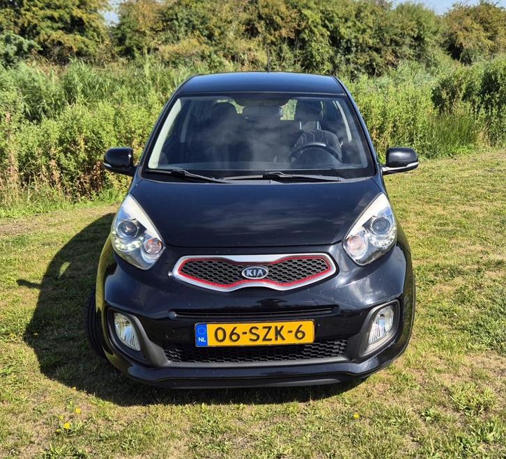Kia Picanto 1.0 Cvvt 3-DRS 2012 Zwart, Auto's, Kia, Particulier, Picanto, Airconditioning, Elektrische ramen, Benzine, A, Hatchback