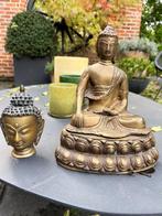 2 bronzen Bouddha beelden, Antiek en Kunst, Ophalen of Verzenden, Brons