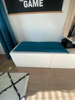 Petrol zitkussen 115x48 cm, Huis en Inrichting, Woonaccessoires | Kussens, Ophalen of Verzenden, Nieuw, Vierkant