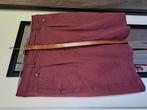 Bordeaux rode nickjean rok, knie lengte, Kleding | Dames, Rokken, Ophalen of Verzenden, Zo goed als nieuw, Rood, Knielengte