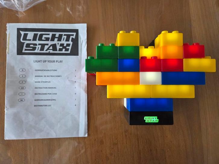 Light Stax Duploformaat bouwblokken met licht, Kinderen en Baby's, Speelgoed | Bouwstenen, Gebruikt, Ophalen of Verzenden