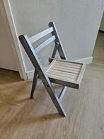 Kleine Houten Klapstoel - Grijs, Gebruikt, Ophalen of Verzenden, Hout, Eén