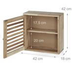 Smalle hangkast van notenhout - nieuw-, Nieuw, Ophalen of Verzenden, Minder dan 150 cm, Minder dan 100 cm