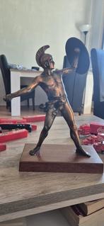 Koperen Beeld van een Griekse Krijger, Ophalen of Verzenden