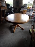 eiken tafel met stoelen, 50 tot 100 cm, Gebruikt, Rechthoekig, Eikenhout