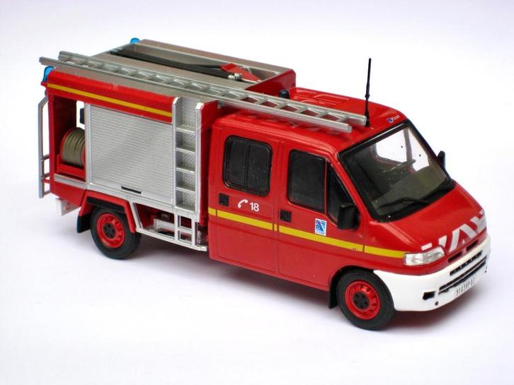 Citroen Jumper VPI Picot brandweer van l'Aisne Hachette 1:43, Hobby en Vrije tijd, Modelauto's | 1:43, Nieuw, Auto, Overige merken