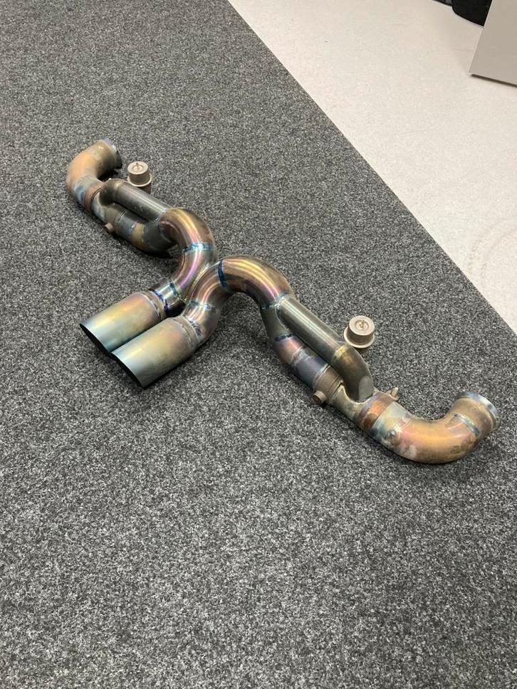 Custom Uitlaat Einddemper Porsche 911 GT3 TITANIUM uniek !!, Auto diversen, Tuning en Styling, Ophalen of Verzenden