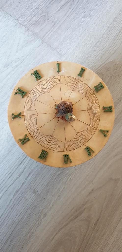 beeld schildpad zonnewijzer tijd, Verzamelen, Beelden en Beeldjes, Nieuw, Dier, Ophalen of Verzenden