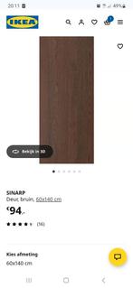 Sinarp kastdeur Ikea 140 × 60, Huis en Inrichting, Nieuw, Minder dan 100 cm, 25 tot 50 cm, 50 tot 100 cm