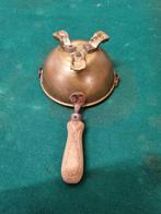 asbak messing hout vintage, Verzamelen, Ophalen of Verzenden