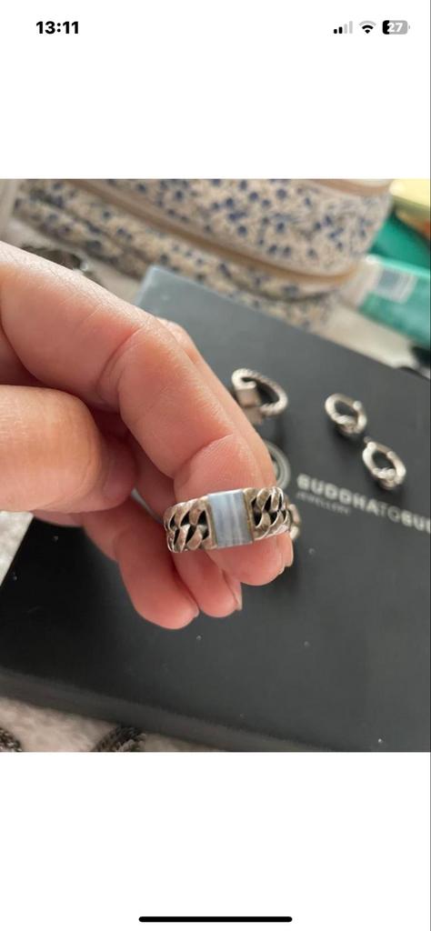 Buddha to Buddha ring maat 17, Ophalen of Verzenden, Dame of Heer, Zilver, Kleiner dan 17