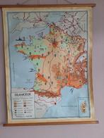 Oude schoolplaat Frankrijk, Antiek en Kunst, Antiek | Schoolplaten, Ophalen, Aardrijkskunde