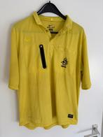Scheidsrechter polo KNVB  geel korte mouw, Geel, Maat 56/58 (XL), Ophalen of Verzenden, Zo goed als nieuw