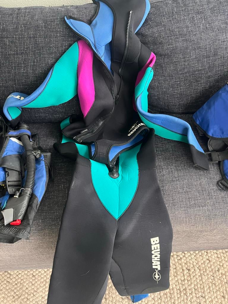 Duikpak Beuchat - Gebruikt, Watersport en Boten, Duiken, Ophalen, Gebruikt, Duikpak