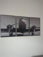 3 luik vliegtuig foto, Huis en Inrichting, Ophalen, Minder dan 50 cm, 50 tot 75 cm, Zo goed als nieuw