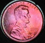 Toned Lincoln Cent 2000 D, Ophalen of Verzenden, Noord-Amerika, Losse munt