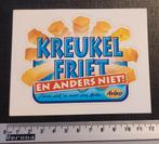 Kreukel friet Aviko friet vintage sticker, Verzamelen, Ophalen of Verzenden, Zo goed als nieuw, Overige typen